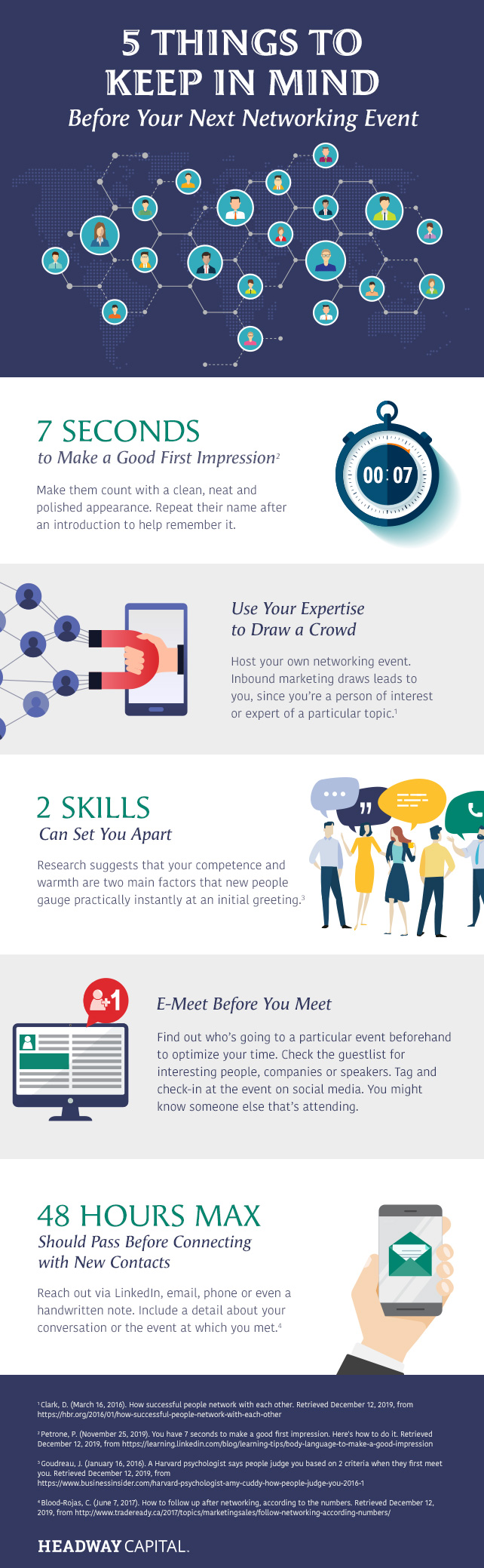 5 Things to Keep in Mind Before Your Next Networking Event Infographic